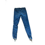 Paris Low Rise Dark Blue Distressed Skinny Jeans Size 8 Photo 2