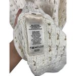 DKNY Jeans Womens Open Knit Cardigan Sweater S White Cotton Acrylic Photo 5