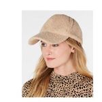 INC  Taupe Sherpa Baseball Cap/Hat w/Vel-Cro Closure Photo 1