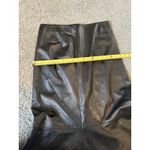 Dana Buchman  Women's Black Leather Fit and Flare Skirt Size 8 Photo 5