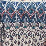 Living Doll  Women's tunic top shirt pullover mini dress Large EUC peacock Photo 9