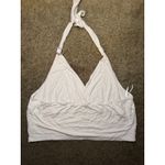 Size 3XL Halter Top w/ Rhinestone Hearts White Photo 2