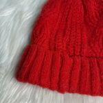 Aerie  Red Knit Beanie Photo 1