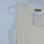 BTFBM Casual Dress Crew Neck Ruched Summer Sleeveless Bodycon Dress Size M Size M Photo 5