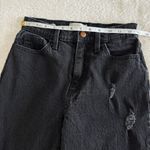 Universal Threads Universal Thread Vintage Straight Jeans Womens Size 00/24R Black Goth Distressed Photo 7