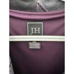 JH Collectibles Purple Plaid Cowl Neck Short Sleeves KneeLength Plaid Dress XL Gray Photo 3