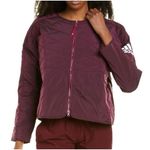 Adidas ZNE Padded Jacket Small Quilted Power Berry Multi Sport Purple Photo 0