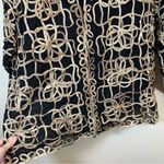 Laura Ashley  Women’s Black Gold Sheer Jacket 1X Photo 5