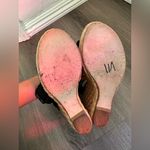 Stuart Weitzman Black and Tan Wedge Shoes 8 1/2 Photo 2