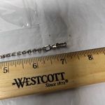 Vintage Prong Set Rhinestone Tennis Bracelet Silver Photo 3