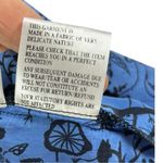 TFNC London 100% Silk Blue Witchy Mini Dress sz S Babydoll Embellished Whimsical Photo 6