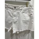 Paige  Denim White Raw Hem Cut Off Shorts Sz 29 Photo 2