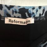 Reformation  Cheetah Print Maxi Skirt Large Coquette Black/Blue Photo 2