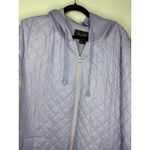 Nuage Zip Front Quilted Jacket Knit Hood Women's Plus Size 2X Purple Pastel NWT Photo 1