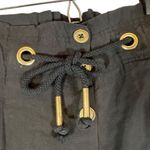 ZARA Black Button Front Paperbag Waist Mini Skirt Women Sz S Photo 4