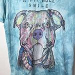 The Mountain Dean Russo Happiness Is A Pit Bull Teal Graphic T-Shirt Size Med Photo 3