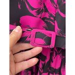 Vintage Lady Carol size Medium ( measured) pleated skirt dress. Black Photo 4