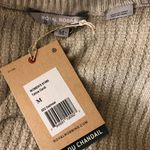 Royal Robbins  Tahoe Cardigan Sweater Draped Open Front Beige Ribbed Size M Photo 2