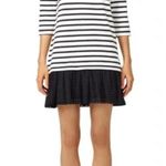 Kate Spade  Broome Street Dot Eyelet Stripe Dress Size‎ Medium Striped Layered Photo 0