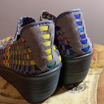 Bernie Mev  Hallie Multi Color Rainbow Woven Mary Jane Shoe Sandal Women's Eur 39 Photo 2