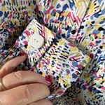 Drapers & Damons size 1X color splashed button front jacket. Blue Photo 6