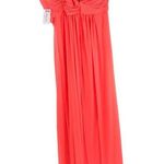 XScape Formal Dress Prom Homecoming Bridesmaid One Shoulder Coral Orange 4 Photo 1