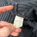 525 America Black Collar Ribbed Long Duster Sweater Cardigan Sz M Grunge Goth Photo 5