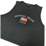 SheIn American Flag Newport Beach Crop Top Photo 4