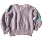 Jaclyn Smith  Lavender and Mint Women's Sweater Photo 1