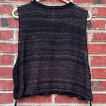 Free People  Sweater M ZODIAC Embroidered Lace-Up Sides Linen Cotton Wool SP Photo 5