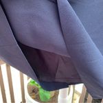 Solid Navy Blue Size 14 Lined Skirt By Lulu Bravo Photo 1