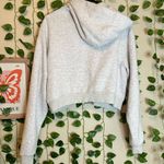 SKIMS New with tags women’s  fleece cropped zip up hoodie XL heather grey Photo 3
