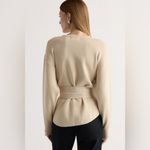 Modern Citizen  Nara Tie-Front Knit Sweater Oatmeal Size Large Photo 7