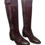 BORN Poly Purple Suede Leather Boots Size 6.5 Photo 0