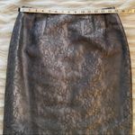 Vintage Rickie Freeman Grey Lace Overlay Skirt Gray Size 10 Photo 2
