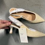 A New Day  Milan Pearl Cream Slingback Heels Cushioned Insole Size 6 NEW Photo 4