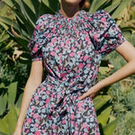 Roberta Roller Rabbit Roller Rabbit‎ Manusa Ainsley Mini Dress Black Floral Print Size Medium Photo 0