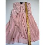 iz Byer California Pink Sleeveless top Casual Party‎ Layered Chiffon S Photo 1