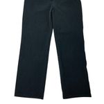 St. John  Caviar Jeans 14‎ Black Straight Leg Classic Workwear Minimalist Photo 2