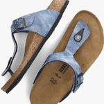 Birkenstock  Gizeh Blue Sandal Slides Size 42 Photo 0