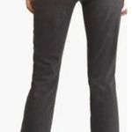 Edwin Bree Slim Straight Leg Jeans in Faded Black Wash with Raw Hem Size 27 Photo 1