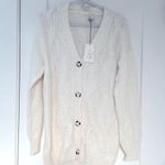 A New Day Cream button down cardigan oversized XS-M NWT Photo 2