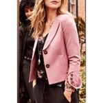 CAbi  #3550 Applaud‎ Jacket Blazer Pink Light Coat Women's Size 8 Preppy Classic Photo 6