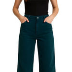 Marc Jacobs High Rise Corduroy Wide Leg Pants Teal Green Size 32 Fall Minimalist Photo 0