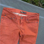 prAna  Jeans Womens 2/26 Skinny Low Rise Pants Rusty Scale‎ Print Photo 3