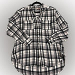 Pilcro  Hadley Black and White Plaid Blouse Sz XS Photo 0
