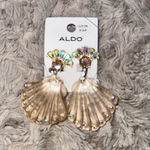 ALDO Two Crystal Snake Serpent Reptile Green Eyes Earrings And Resin Clip Photo 7