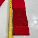 NWT Sports Illustrated Leggings S Red Womens Seamless Mesh Panels Athletic Photo 4