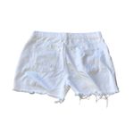 Free People NWT  Maggie Distressed Shorts Optic White SZ-32 Photo 8
