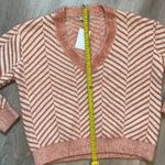 FRNCH  Paris Women’s Pink Chenille V-neck Sweater Size Small NWT Photo 8